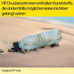 Schwarze Verpackung mit bunten Blumenmotiven. Enthält einen schwarzen und einen Farbtintenpatronen.