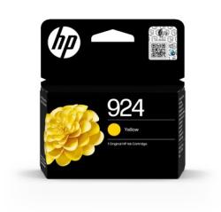 Schwarze Verpackung für eine gelbe Tintenpatrone. Auf der Vorderseite ist eine Blume abgebildet.
