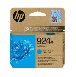 Druckerpatrone in Kartonverpackung. Farbe: Cyan, Modellnummer 924e.