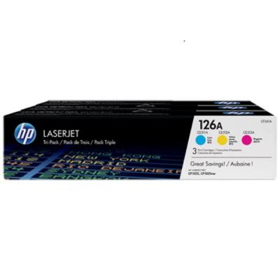 HP LJ Cartridge Nr.126A C|M|Y 1x3