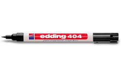 Schwarzer Permanentmarker mit einer feinen Spitze. Auf dem Körper steht 'edding 404'.