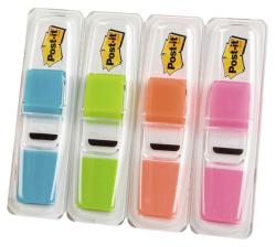 Post-it Haftnotizen - Seitenmarker: Index schmal, 11.9 x 43.2mm, 4x 35 Blatt, Neonfarben 