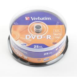 VERBATIM DVD-R AZO 4.7GB 16x 25er Spindel 