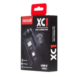 MAXELL Kabelgebundene Ohrhörer XC1 USB-C schwarz