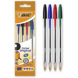 BIC Kugelschreiber 4 Stück diverse Farben