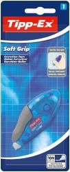 Korrekturroller von Tipp-Ex in blauer Verpackung. Soft Grip für besseren Halt, 10 Meter lang.