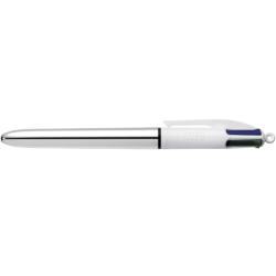 BIC Vierfarbkugelschreiber Shine silber