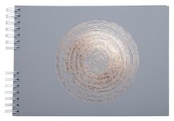 Gästebuch Ellipse 33 x 22 cm 50 Blatt grau