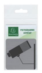 Schwarze Überwachungskamera auf grauem Hintergrund. Kamera ist schräg montiert.