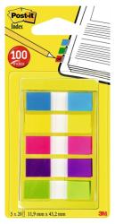 POST-IT Haftnotizen Index schmal 11,9 x 43,1 mm 5 x 20 Blatt mehrere Farben