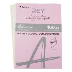 REY Kopierpapier Adagio Pastell 5 x 20 Blatt A4 160 g mehrere Farben