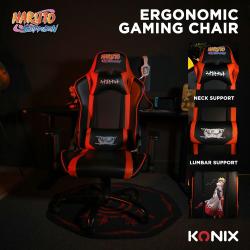 KONIX Premium Gaming Chair Naruto Shippuden schwarz/orange