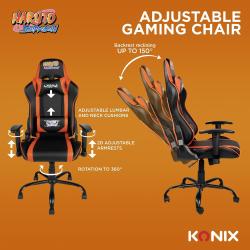 KONIX Premium Gaming Chair Naruto Shippuden schwarz/orange