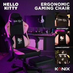 KONIX Gaming Chair Hello Kitty schwarz/rosa