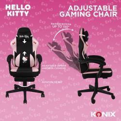 KONIX Gaming Chair Hello Kitty schwarz/rosa