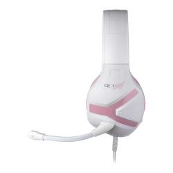 KONIX Headset Geek Girl Crystal Gaming kabelgebunden weiß/pink