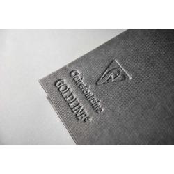 Schwarzes Cover mit geprägtem Logo und Schriftzug. Der Titel 'GOLDLINE' ist gut lesbar.