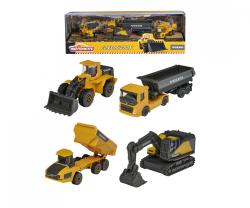 MAJORETTE Volvo Construction 4er Geschenk-Set