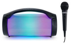 Bigben Bluetooth-Lautsprecher - Party Lite, inkl. Disco-Licht und Mikrofon, schwarz 