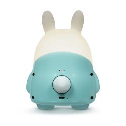 LUMIN'US Nachtlicht Rabbit mit Timer weiß/türkis