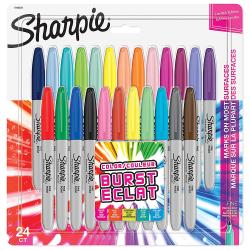 SHARPIE Permanent Marker mit feiner Spitze 24 Stück mehrfarbig