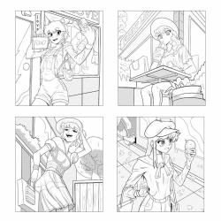 ARTISSIMO Creativ-Set Manga Girl 8 Duomarker und 10 Papiervorlagen