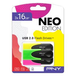 PNY USB-Stick Neo 16 GB 3er Pack