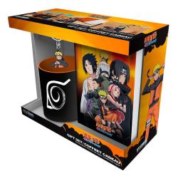 ABYSTYLE Naruto Shippuden Geschenk-Set Tasse, Schlüsselring und Notizbuch bunt