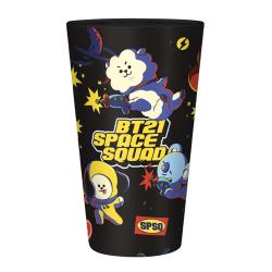 Trinkglas BT21 Space Squad 400 ml 1 Stück bunt