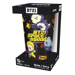 Trinkglas BT21 Space Squad 400 ml 1 Stück bunt