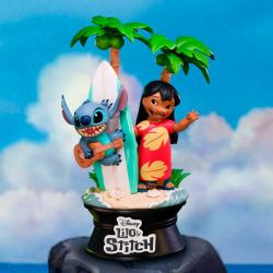 DISNEY Figur Lilo & Stitch auf Surfboard bunt