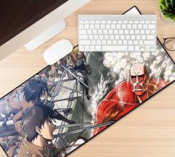 XXL Gaming Mauspad Attack on Titan Eren vs Colossal Titan 90 x 40 cm bunt