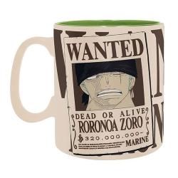 Tasse One Piece Zoro & Wanted 460 ml bunt