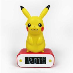 Pokémon Digitaler Wecker LED-Lampe Pikachu 18 cm gelb