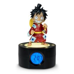 TEKNOFUN LED Light-Up Wecker mit Alarm Luffy 20 cm bunt