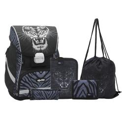 ABC Schultaschen-Set Tiger 5-teilig 22 l bunt