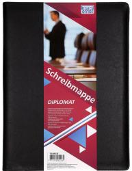 Schreibmappe Diplomat A4 aus Kunstleder schwarz