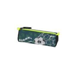 Schulranzen-Set mit Fußballmotiv. Enthält Rucksack, Sportbeutel, Federmäppchen und Heft.