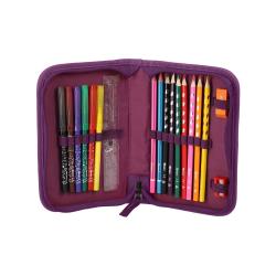 Schulrucksack-Set mit Einhorn-Motiv. Enthält Rucksack, Sportbeutel, Geldbörse und Federmäppchen.