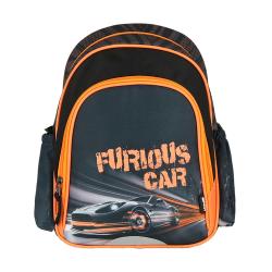 SPIRIT Kinderrucksack Uno Rennauto 10 l schwarz/orange