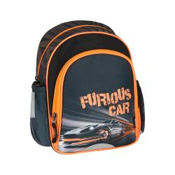 SPIRIT Kinderrucksack Uno Rennauto 10 l schwarz/orange