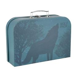 Handarbeitskoffer Wolf blau