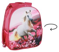 SPIRIT Kinderrucksack Uno-Duo mit Wendemotiv Katze/Pferd