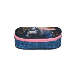 SPIRIT Pennalbox Mybag klein Pferd blau/rosa