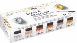 KREUL Glass & Porcelain Classic Metallicfarben Set 6 x 20 ml