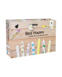 KREUL Candle Pens Bee Happy 6 Stück mehrere Farben