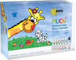 KREUL Mucki Window Color - Kleine Tierwelt, 7er-Set 