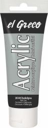 EL GRECO Acrylfarbe 75 ml dunkelgrau