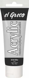 EL GRECO Acrylfarbe 75 ml silber