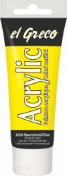 EL GRECO Acrylfarbe 75 ml fluoreszierend zitron